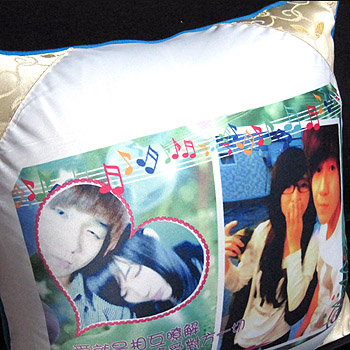 轉印抱枕-提花黃